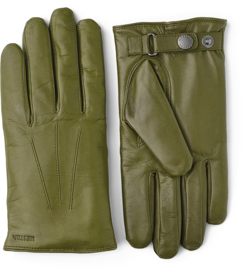 Men’s wool-lined leather glove