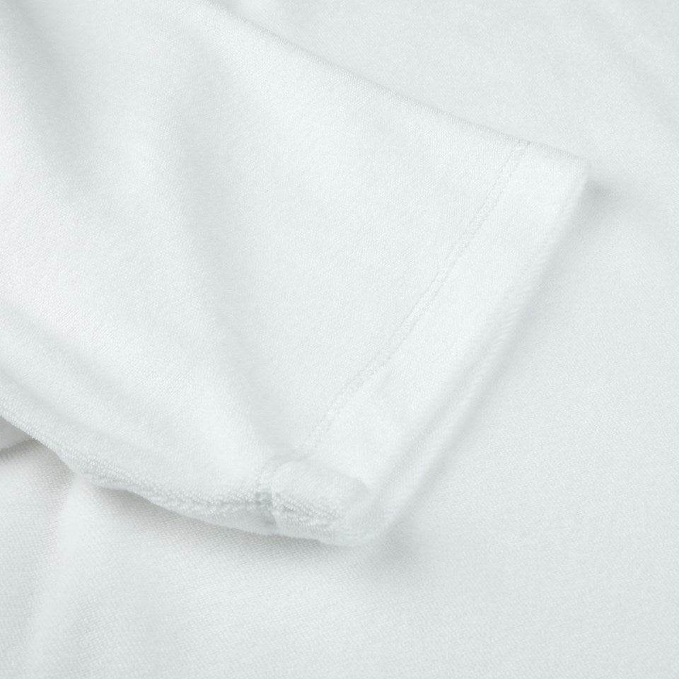 White Cotton Terry Polo Shirt