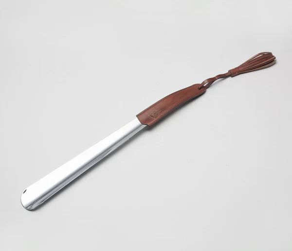 Leather Wrapped Shoe Horn - Marmo